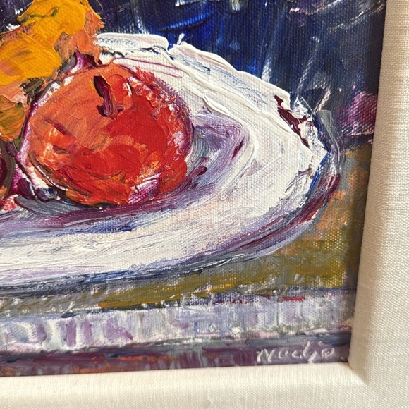 Still life oil painting original signed Nodjo - Picture 5 of 14